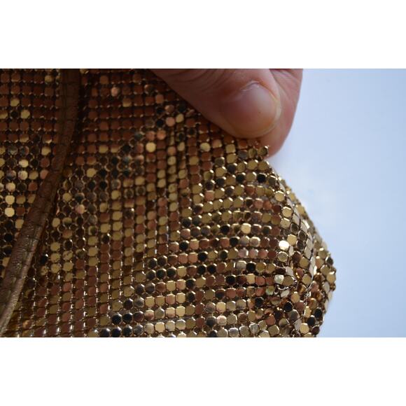 Whiting & Davis Gold Mesh Mini Crossbody Bag - Picture 6 of 6